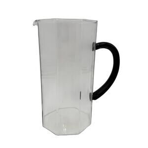 Vintage Arcoroc Pitcher Octime Black Pattern 44oz